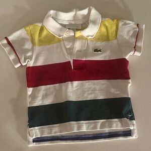 Lacoste Kids Polo Shirt - Yellow, Red, Green, White